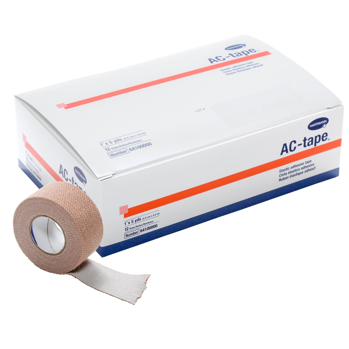 AC-tape® Athletic Tape Tan 1 Inch X 5 Yard Cotton NonSterile (478274_BX)