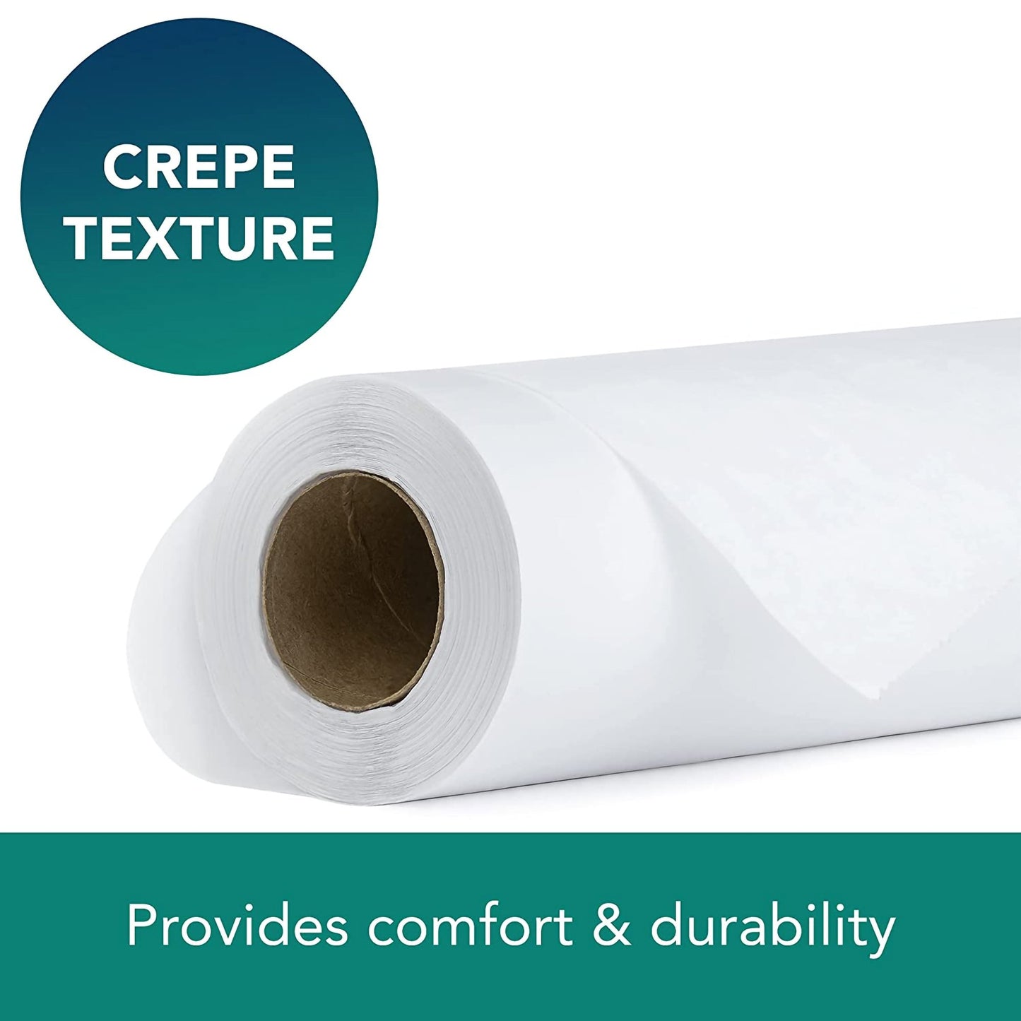 Tidi® Choice Table Paper 21 Inch Width 125 Foot Length White Crepe (272917_CS)
