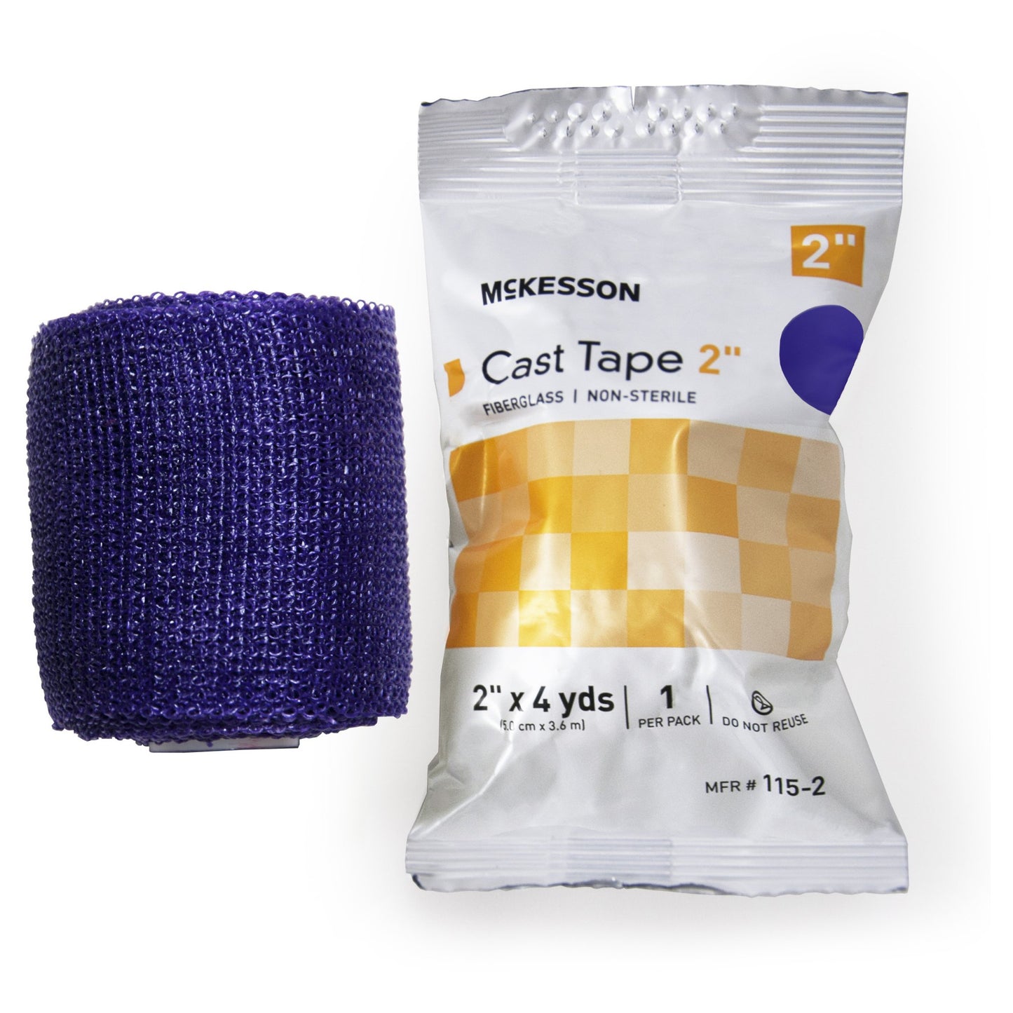 McKesson Cast Tape 2 Inch X 12 Foot Fiberglass Purple (733688_BX)