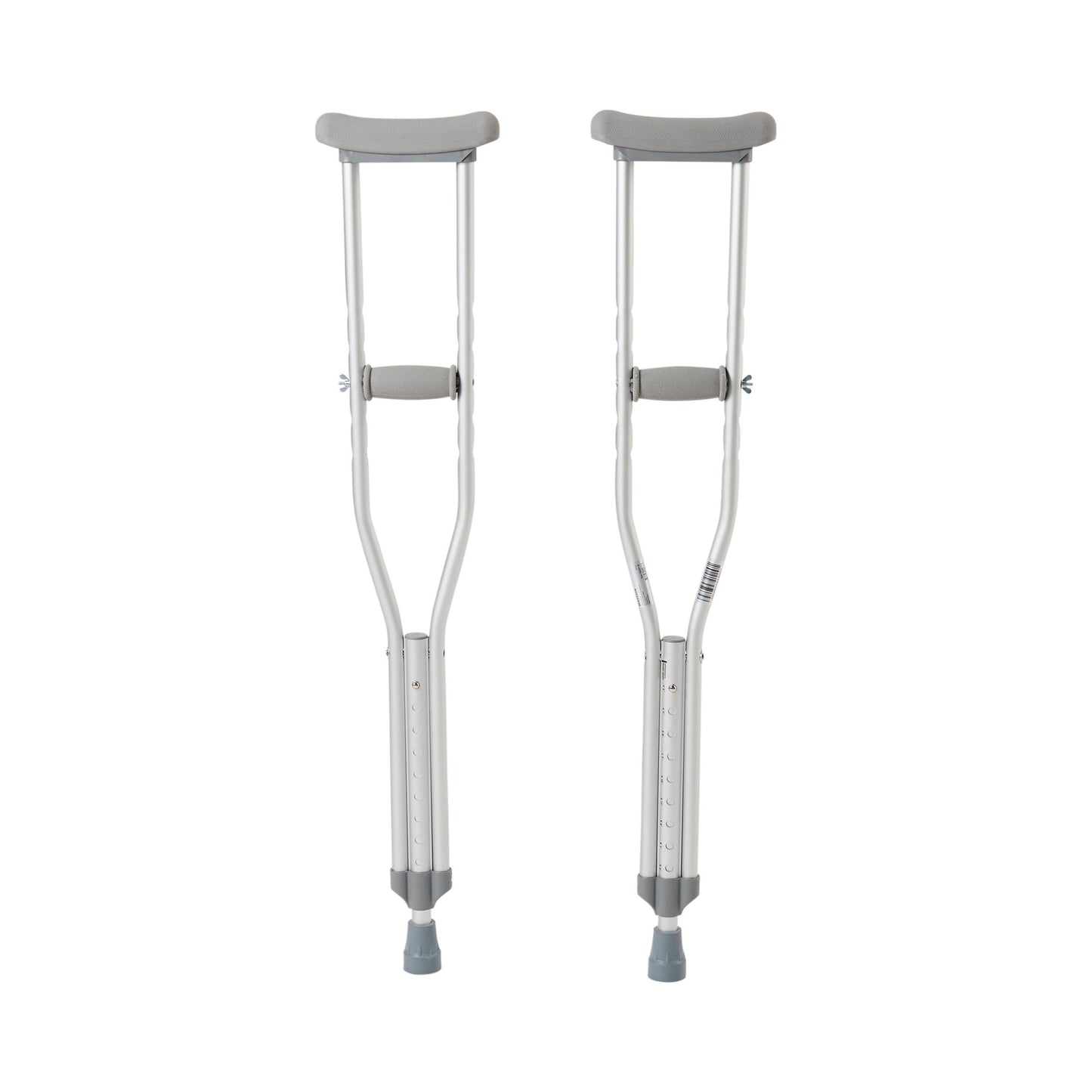 McKesson Underarm Crutches Youth 4 Foot 6 Inch to 5 Foot 2 Inch User Height Aluminum Frame 350 lbs. Weight Capacity (1065233_PR)