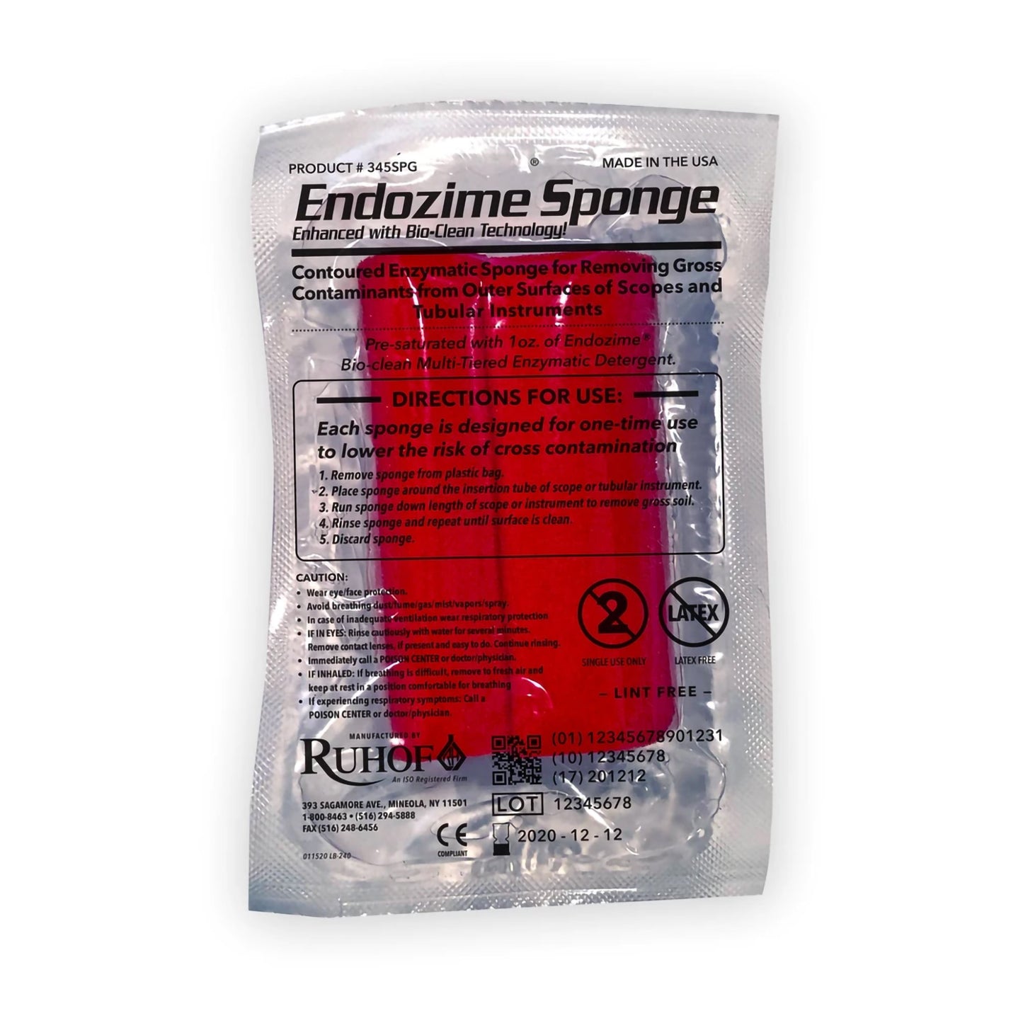 Endozime® Enzymatic Sponge Highly Saturated in Endozime* (375069_CS)