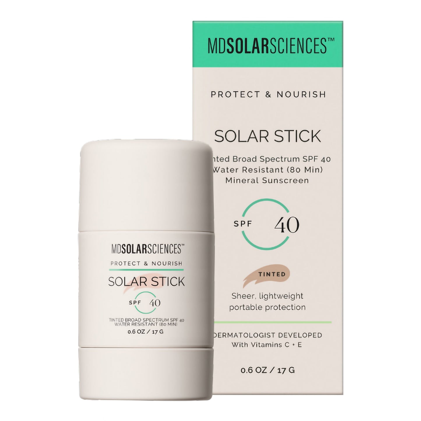 MDSolarSciences® Tinted Solar Stick™ Sunscreen SPF 40 Stick 0.6 oz. Tube (1213484_PK)