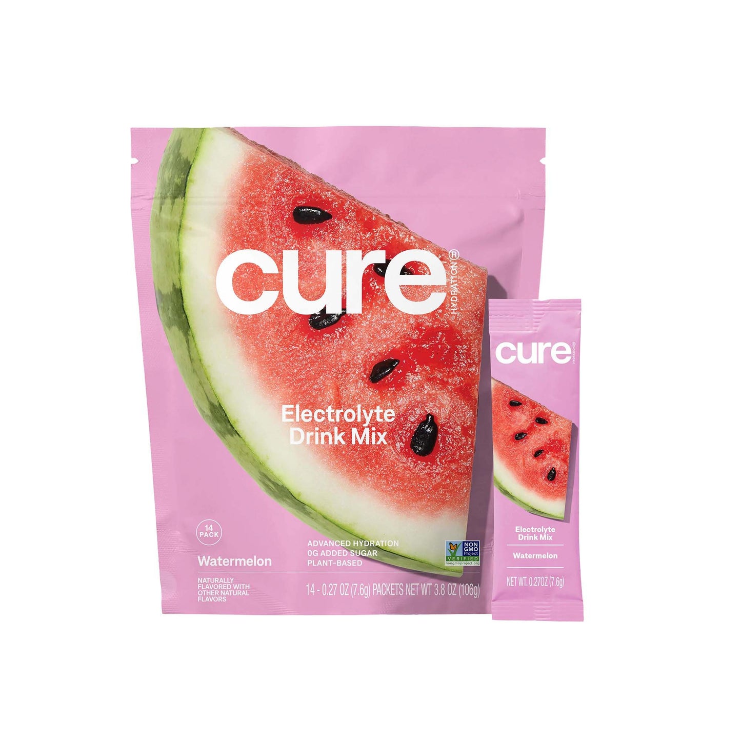 Cure® Oral Electrolyte Solution Watermelon Flavor 7.6 Gram Electrolyte (1256706_PK)