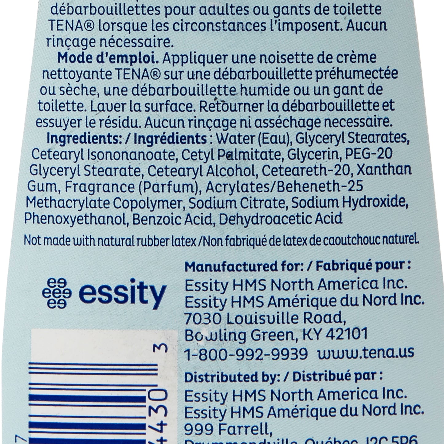 TENA® ProSkin™ Cleansing Cream Rinse-Free Body Wash Cream 16.9 oz. Tube Mild Scent (931629_EA)