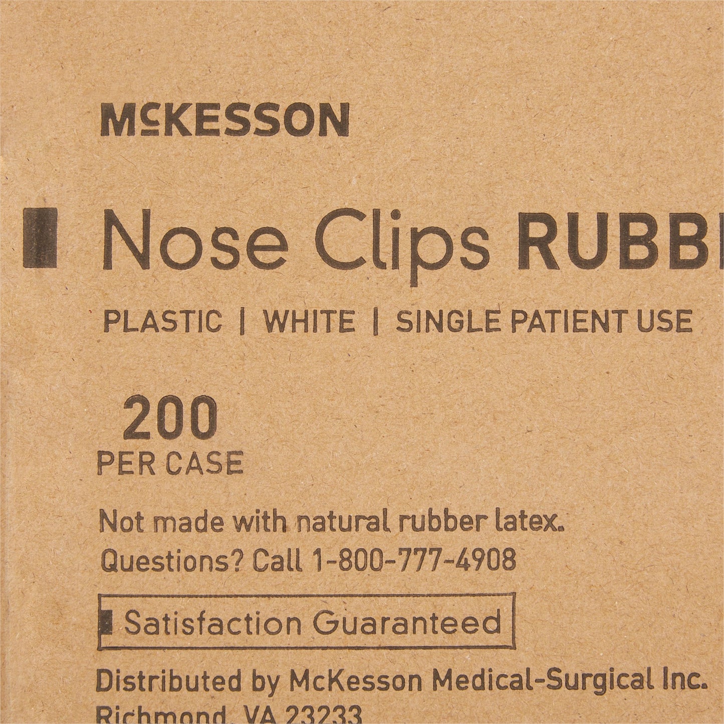 McKesson Nose Clip Rubber, Disposable, White Plastic For Spirometry (1091611_CS)