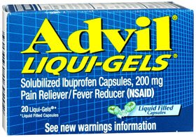 Advil® Liqui-Gels® Pain Relief 200 mg Strength Ibuprofen Capsule 20 per Bottle (800874_BT)