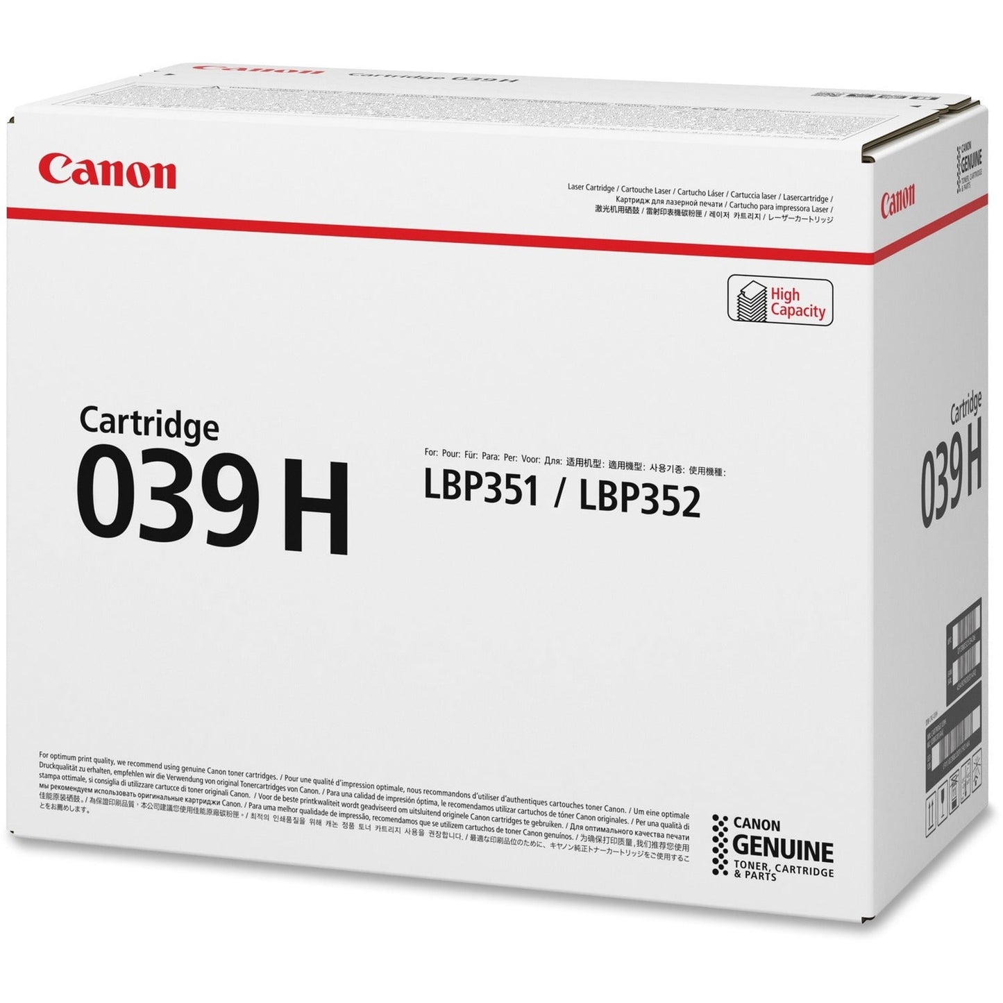 Canon 0288C001AA (039H) High-Yield Ink, Black (CNM0288C001)