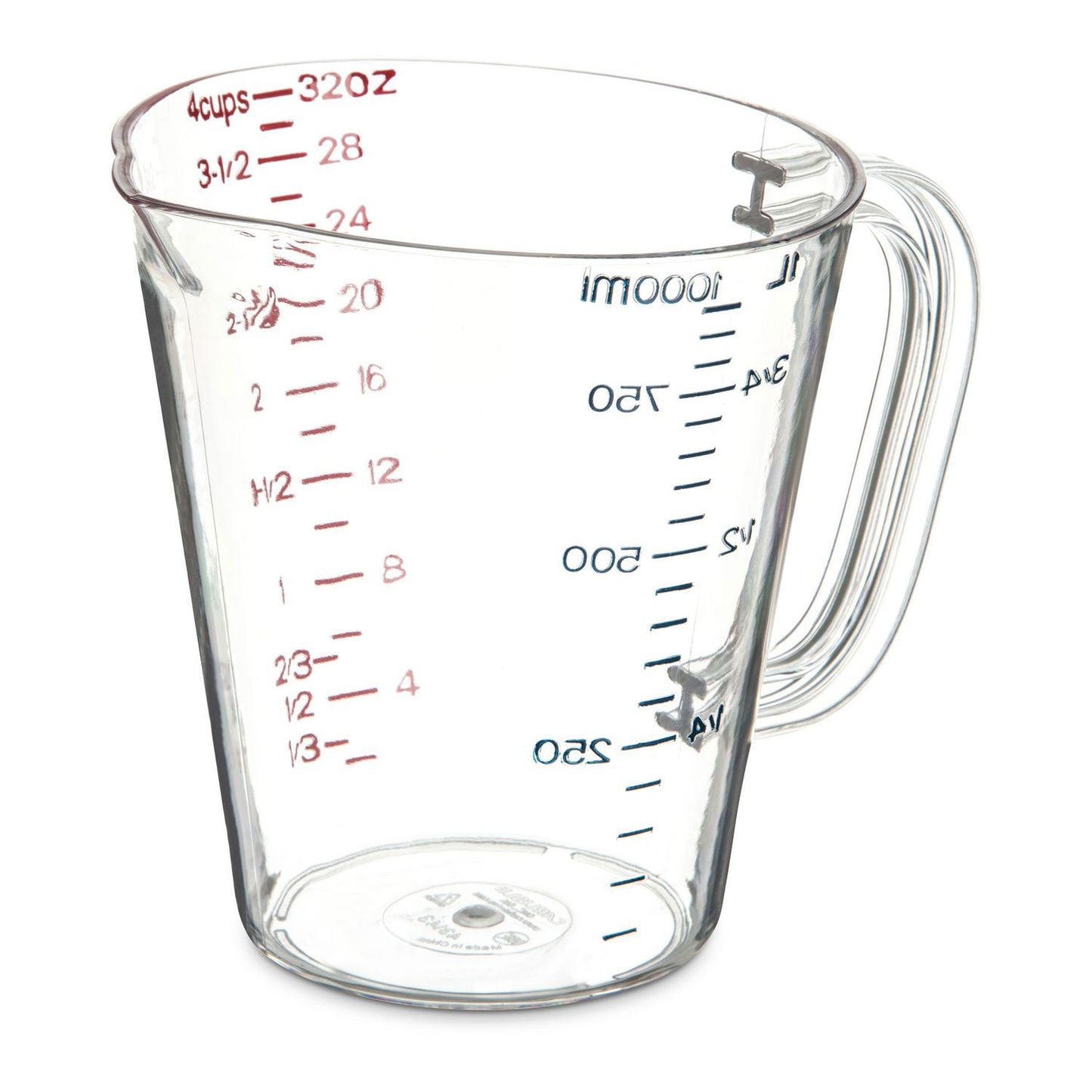 Carlisle Commercial Measuring Cup, 1 qt, Clear (CFS4314307)