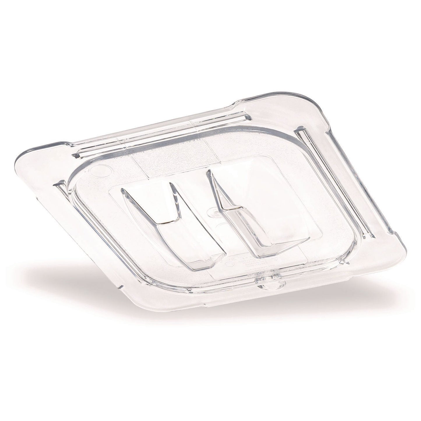 Carlisle StorPlus Polycarbonate Handled Universal Lid, 6.31 x 6.88 x 0.88, Clear, Plastic (CFS10310U07)
