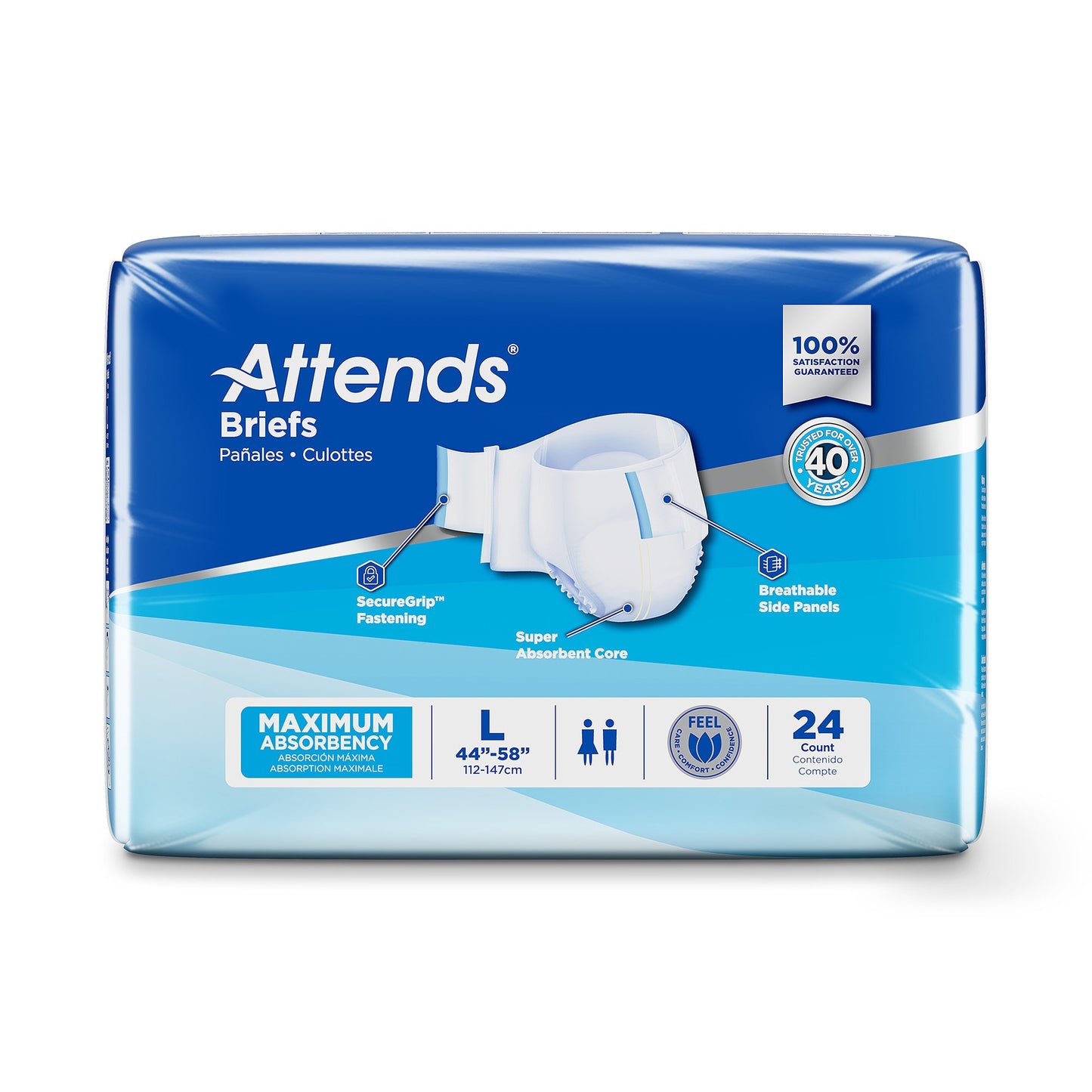 Attends® Unisex Incontinence Brief Large Disposable Heavy Absorbency (955305_BG)