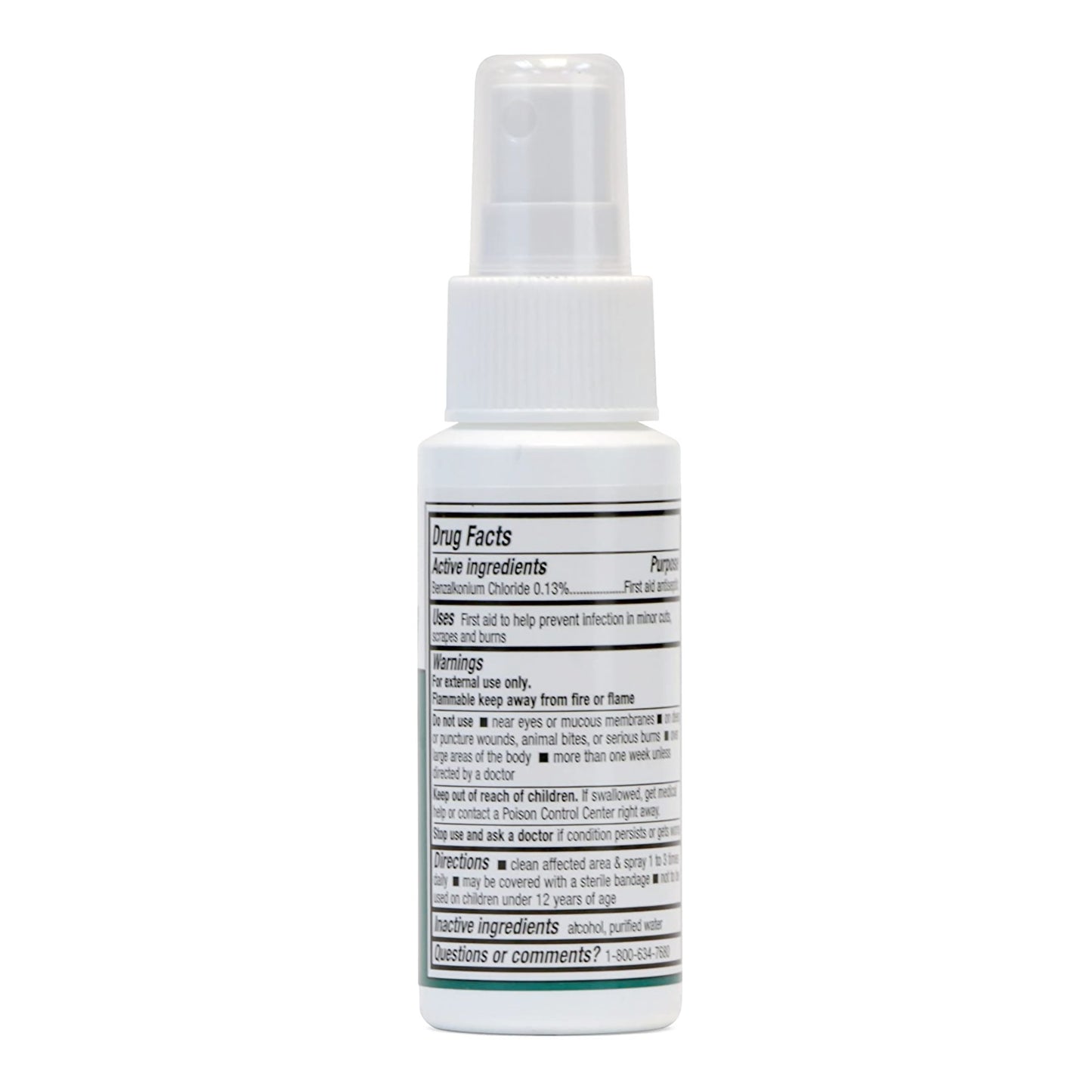 Medi-First® Antiseptic BZK (Benzalkonium Chloride) Topical Liquid 2 oz. Spray Bottle (1072500_EA)