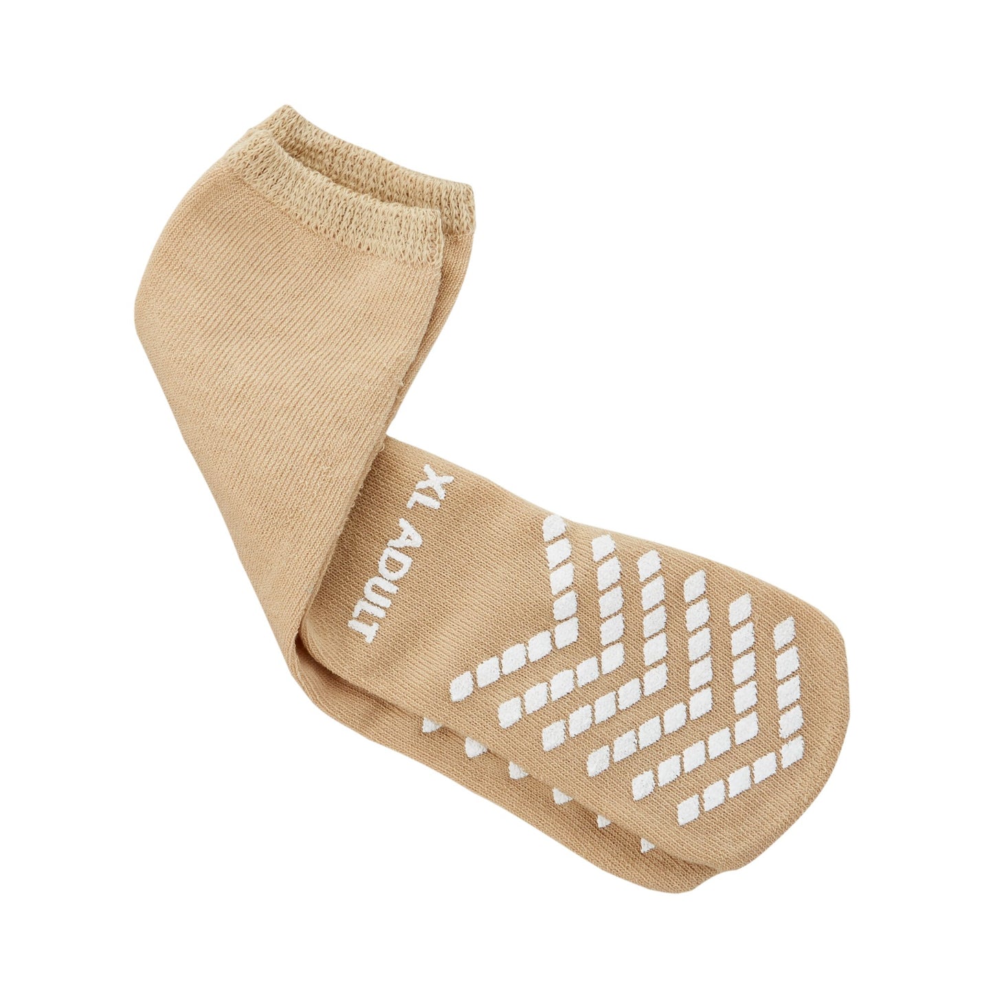 McKesson Slipper Socks Unisex Adult X-Large Single Tread Single Patient Use Tan (1038460_CS)