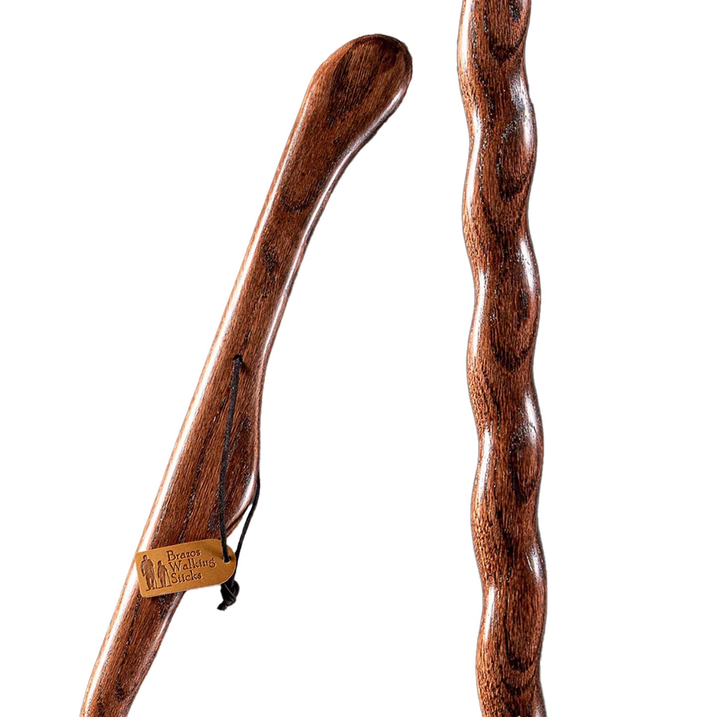 Brazos™ Twisted HitchHiker Walking Stick Wood 48 Inch Height Red (1229043_EA)