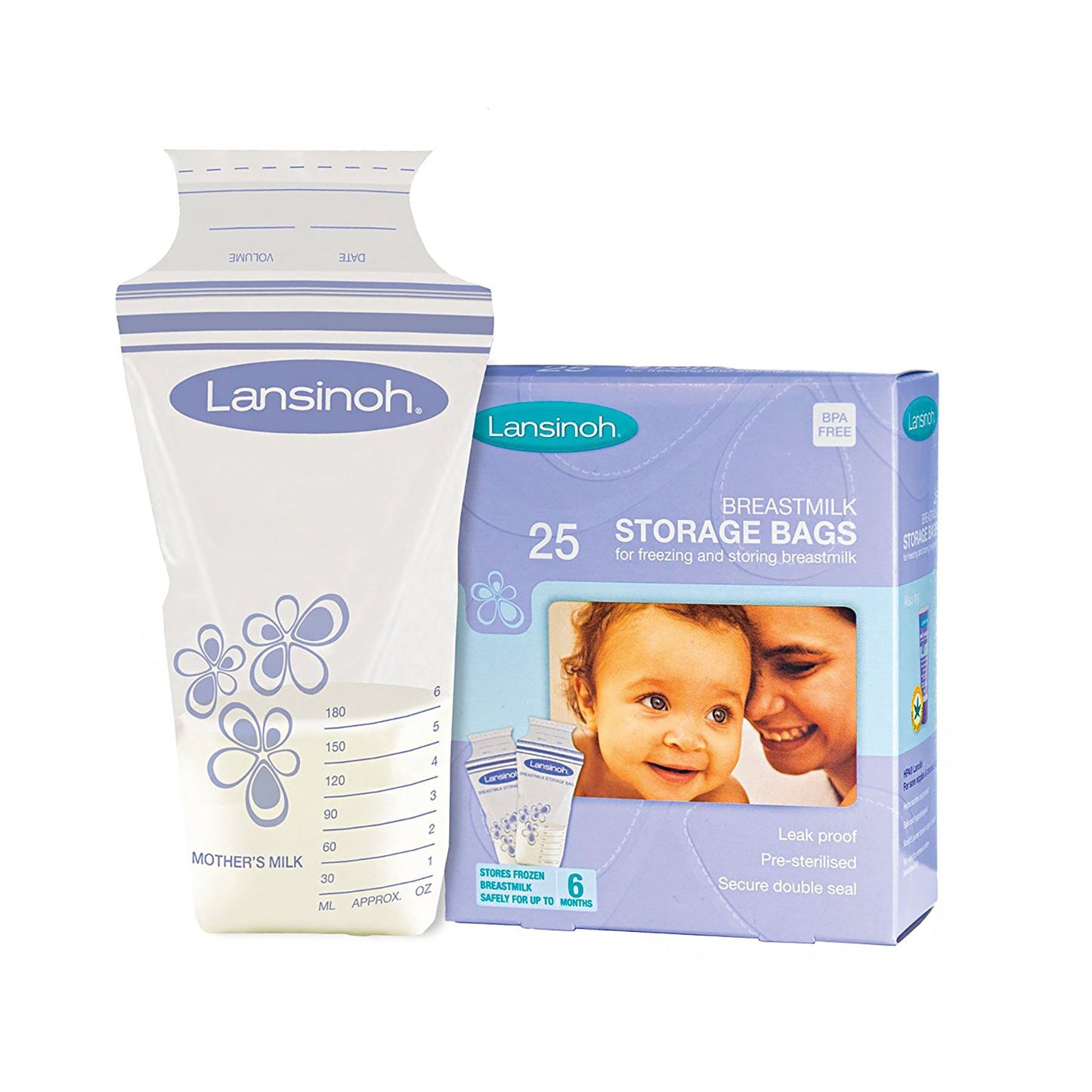 Lansinoh® Breast Milk Storage Bag 6 oz. Polyethylene (1039104_BX)