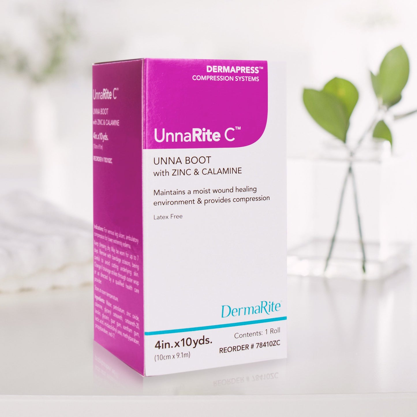 UnnaRite C™ Unna Boot Zinc Oxide / Calamine 4 Inch X 10 Yard (980206_BX)