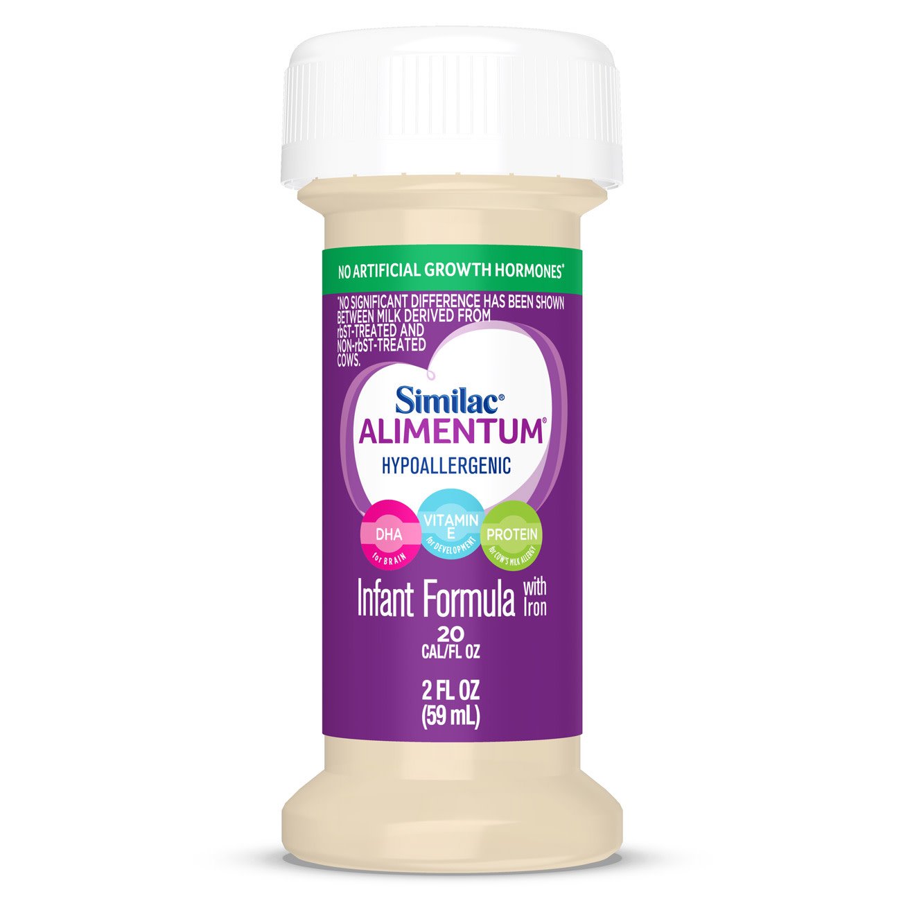 Similac® Alimentum® Infant Formula Unflavored 2 oz. Bottle Liquid Food Allergies (895004_EA)