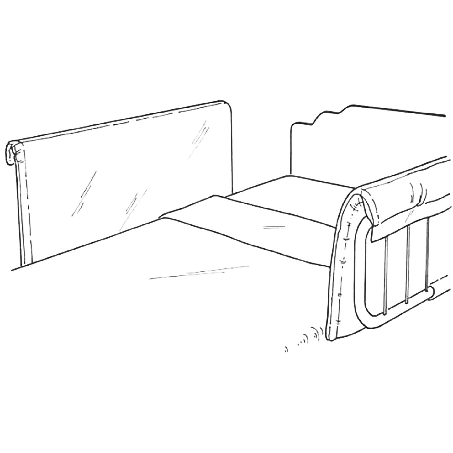 Skil-Care™ Classic Bed Side Rail Bumper Pad 1 X 15 X 37 Inch (638929_PR)