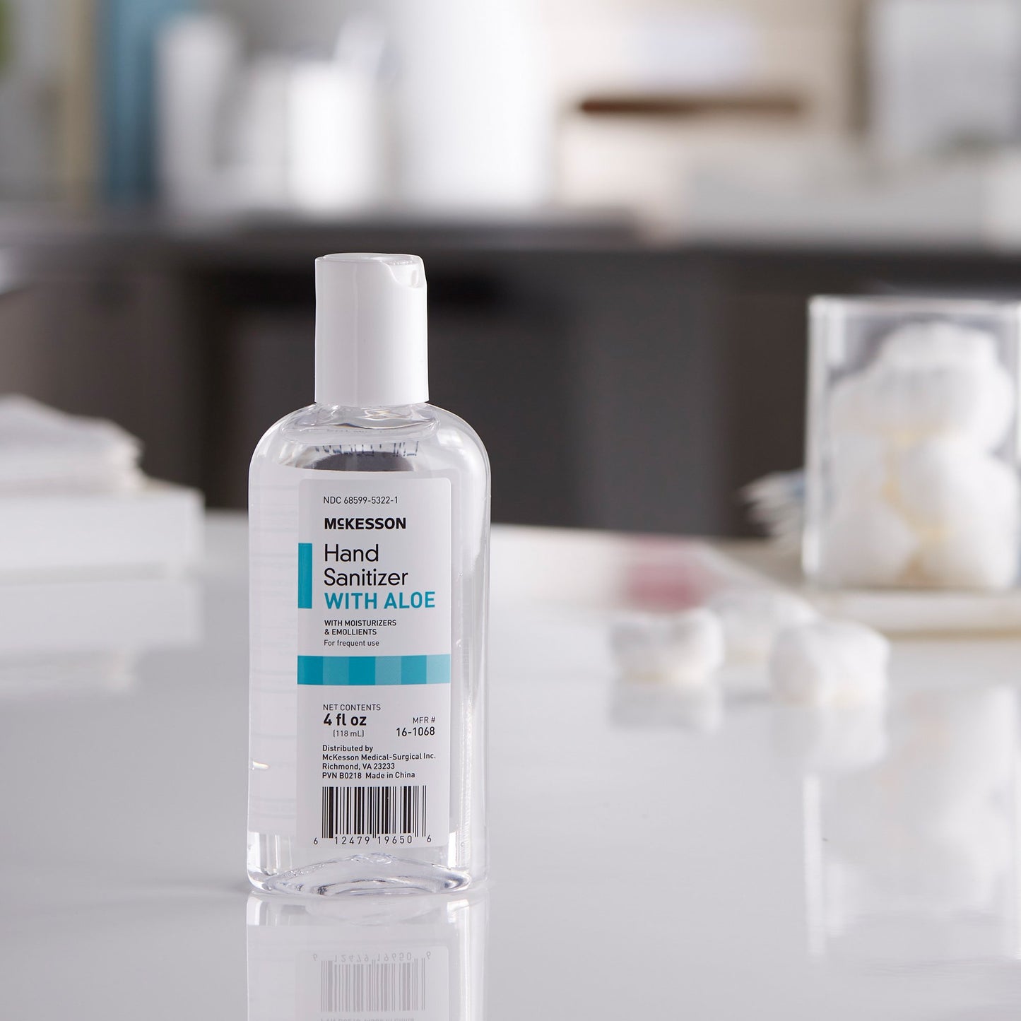 McKesson Hand Sanitizer with Aloe 4 oz. Ethyl Alcohol Gel Bottle (953790_CS)