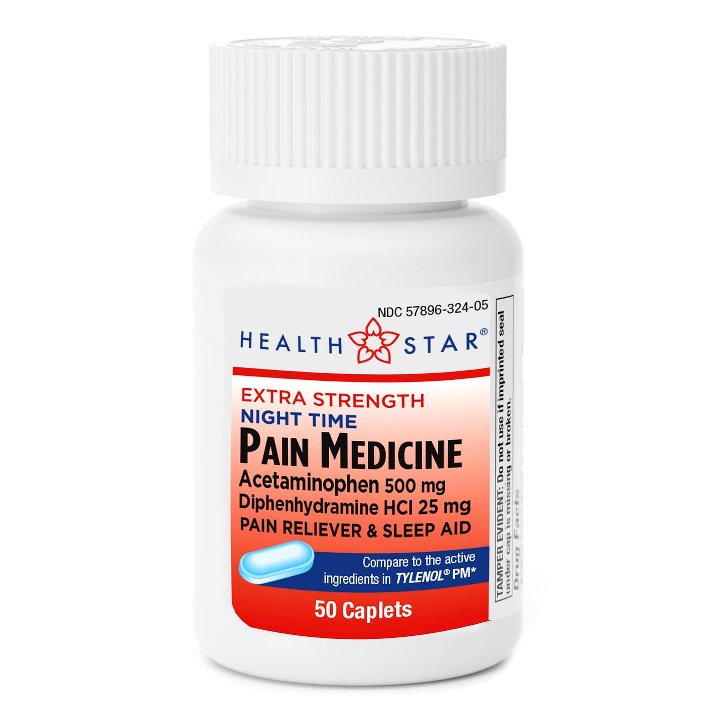 Geri-Care Nightime Pain / Allergy Relief 500 mg Strength Acetaminophen / Diphenhydramine HCl Capsule 50 per Bottle (1212889_CS)