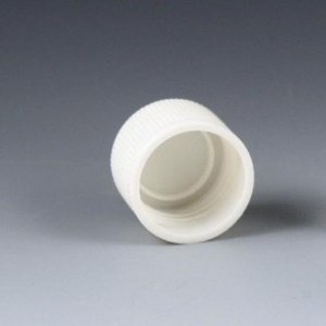 Globe Scientific Tube Closure Polypropylene Screw Cap White For False Bottom Tubes (768909_BG)