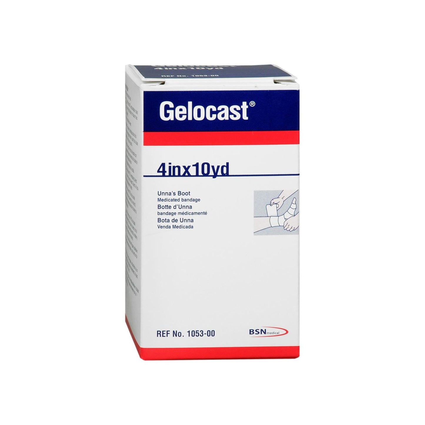 Gelocast® Unna Boot Zinc Oxide / Calamine 4 Inch X 10 Yard (46021_CS)