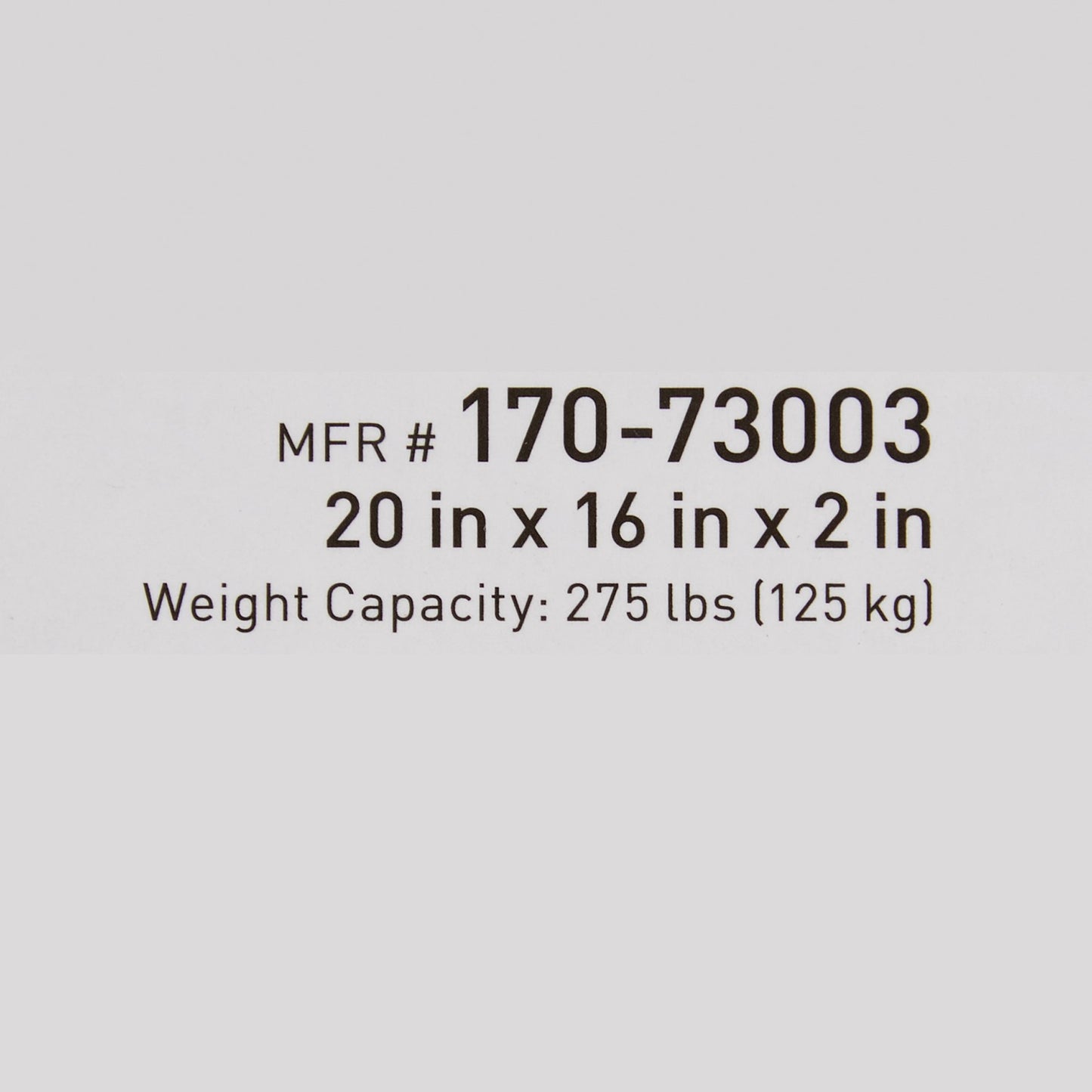 McKesson Seat Cushion 20 W X 16 L X 2 D Inch Foam / Gel (1065559_CS)