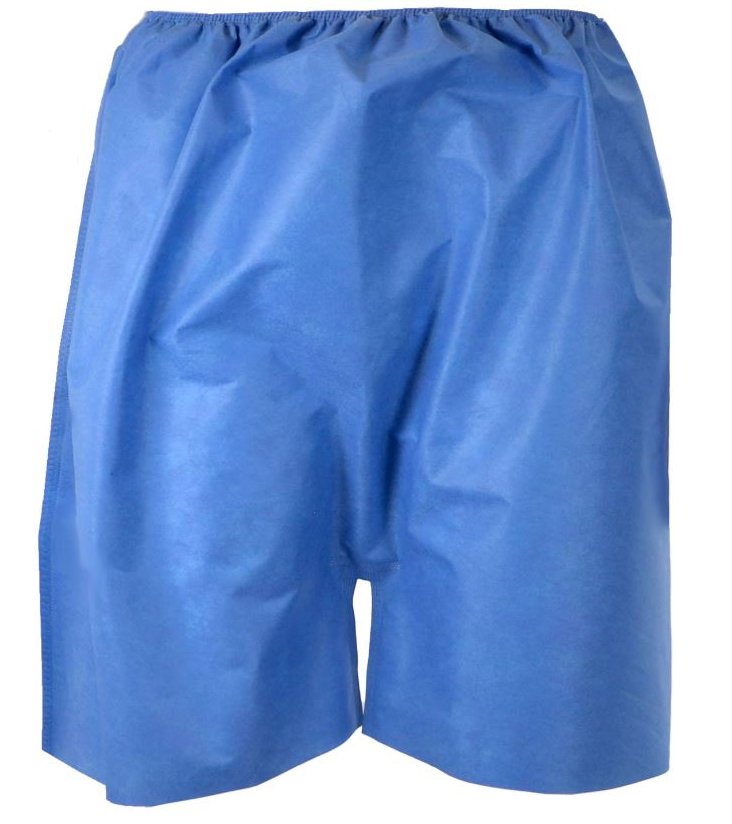 HPK Industries Exam Shorts 2X-Large Blue SMS Adult Disposable (853602_CS)