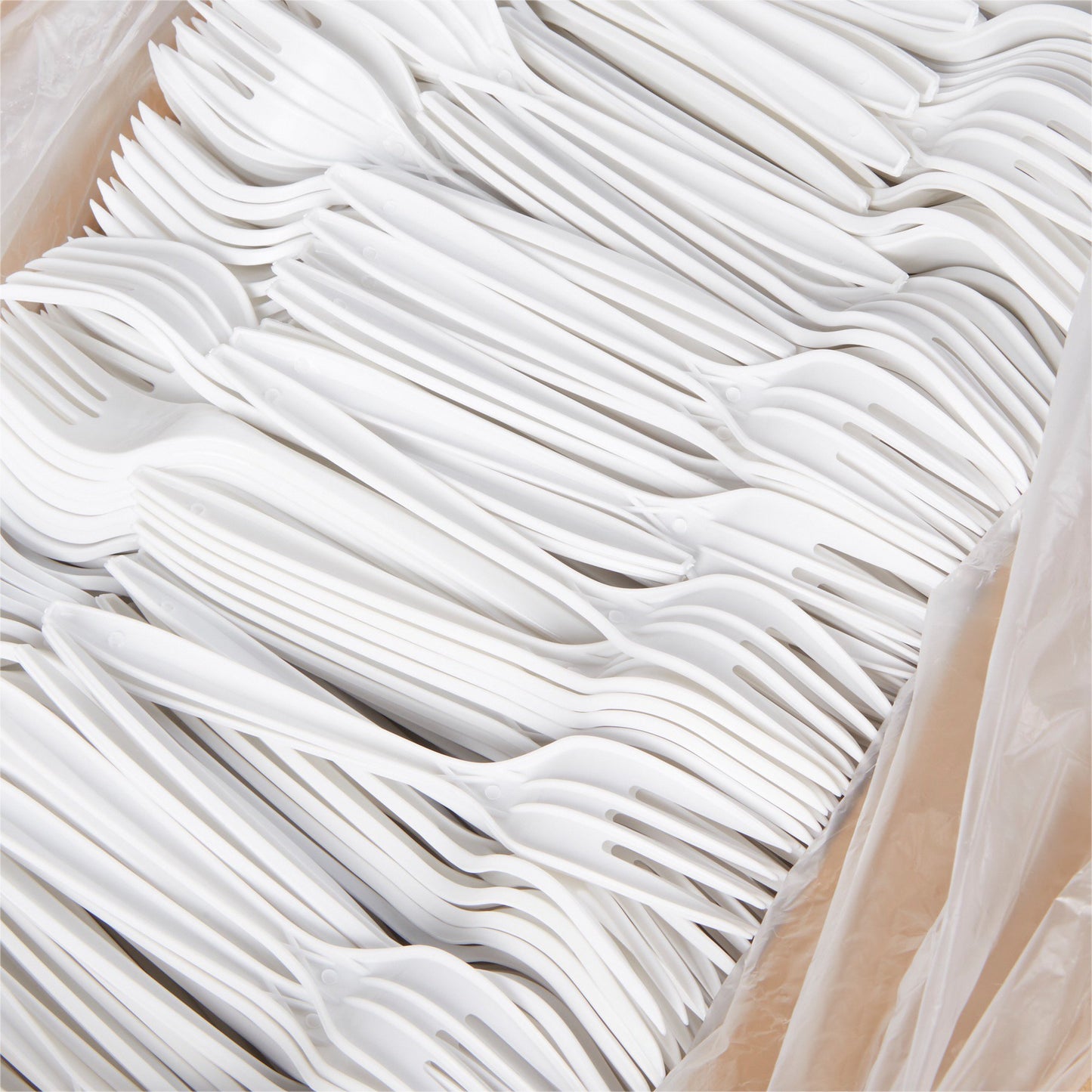McKesson Fork Medium Weight White Polypropylene (959243_CS)