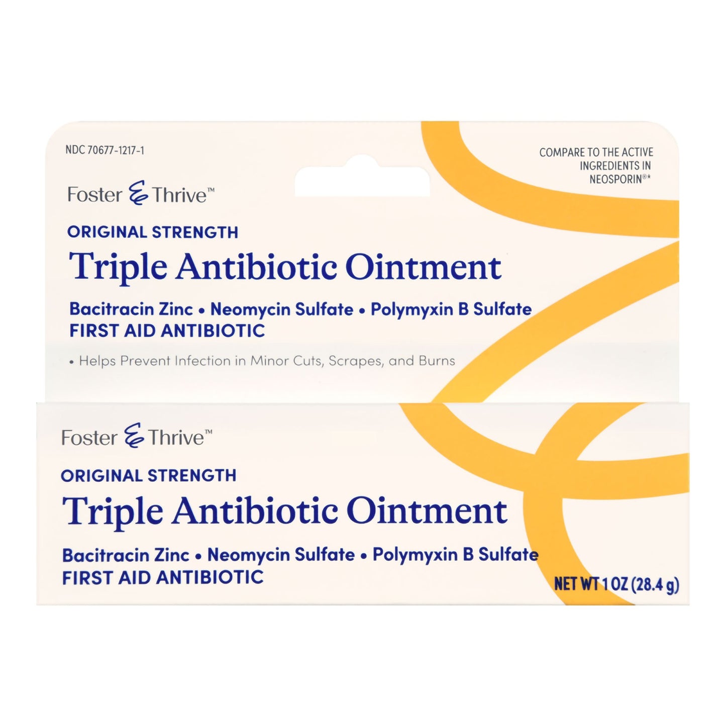 Foster & Thrive™ First Aid Antibiotic Bacitracin / Neomycin / Polymyxin B Ointment 1 oz. Tube (1244999_EA)