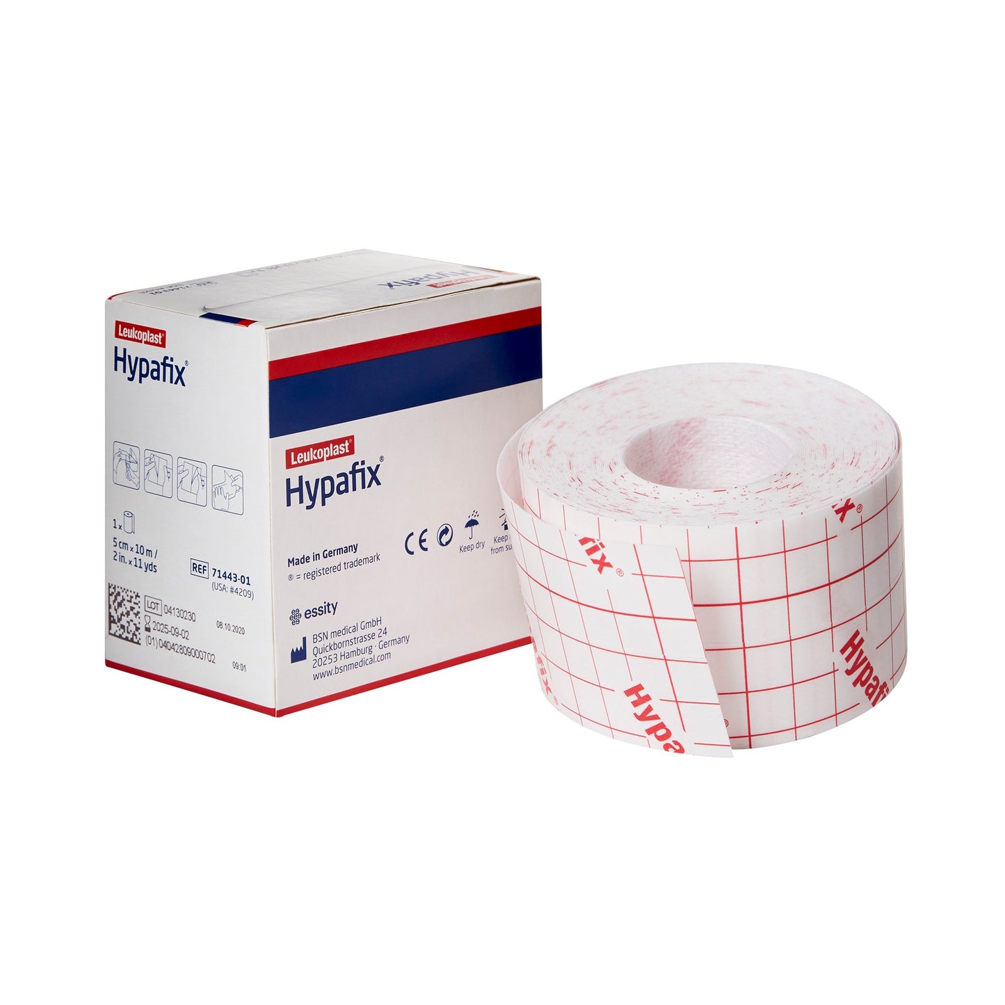Hypafix® Dressing Retention Tape with Liner White 2 Inch X 10 Yard Nonwoven Polyester NonSterile (1065318_CS)