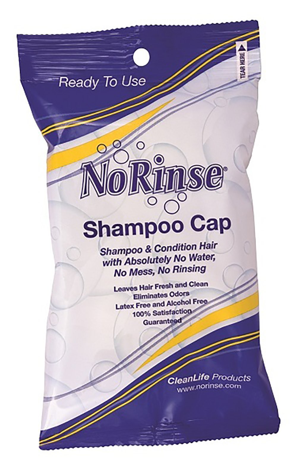 No Rinse® Shampoo Cap 1 per Pack Individual Packet Scented (853629_CS)