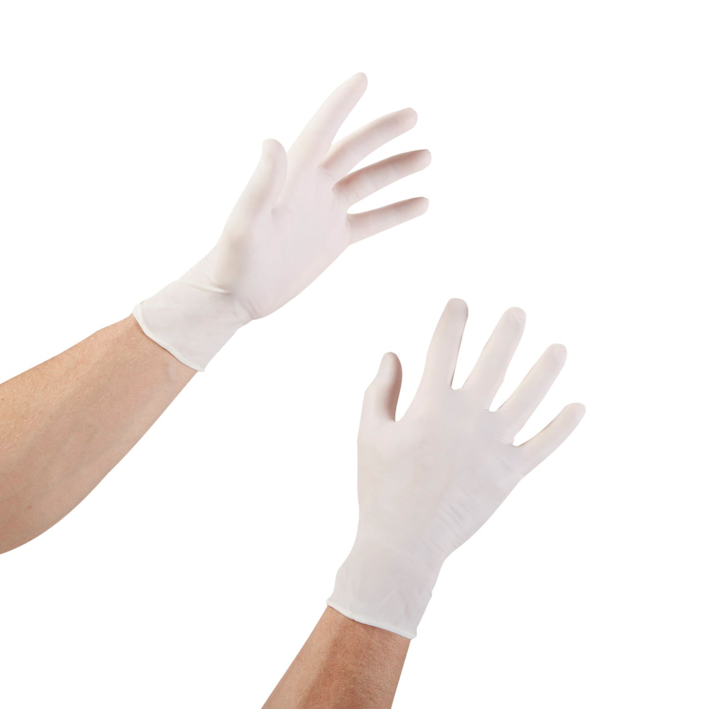 McKesson Confiderm® Exam Glove Large NonSterile Latex Standard Cuff Length Fully Textured Ivory Not Rated (921599_BX)