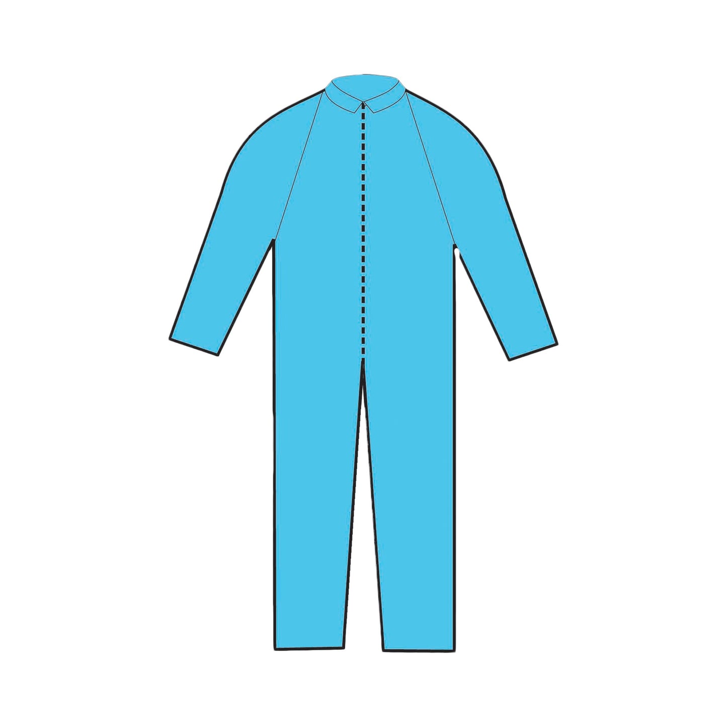 O&M Halyard Inc Coverall 2X-Large Blue Disposable NonSterile (194449_CS)