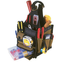 CLC Custom Leather Craft Electrical & Maintenance Tool Carriers, 25 Compartments, 8 in L x 8 in W x 16 in H (201-1526)