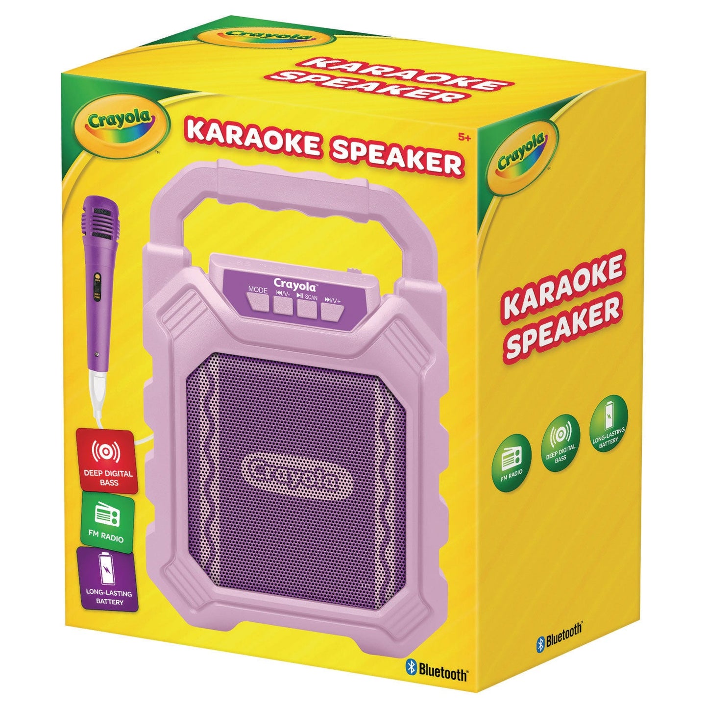 Crayola Karaoke Speaker, Bluetooth, Purple (MIGCBX210PM)