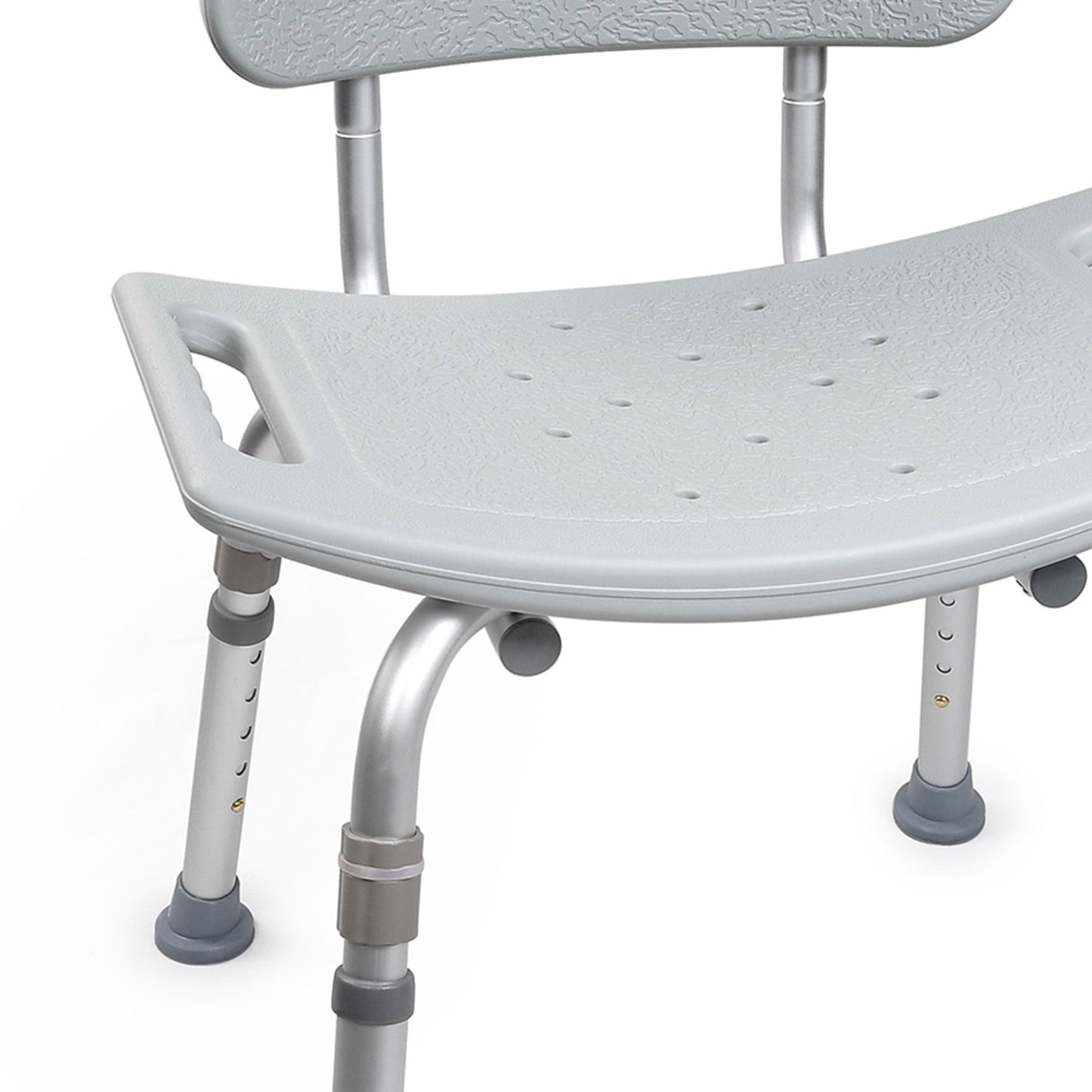 McKesson Bath Bench Without Arms Aluminum Frame Removable Backrest 19-1/4 Inch Seat Width 300 lbs. Weight Capacity (1073631_CS)