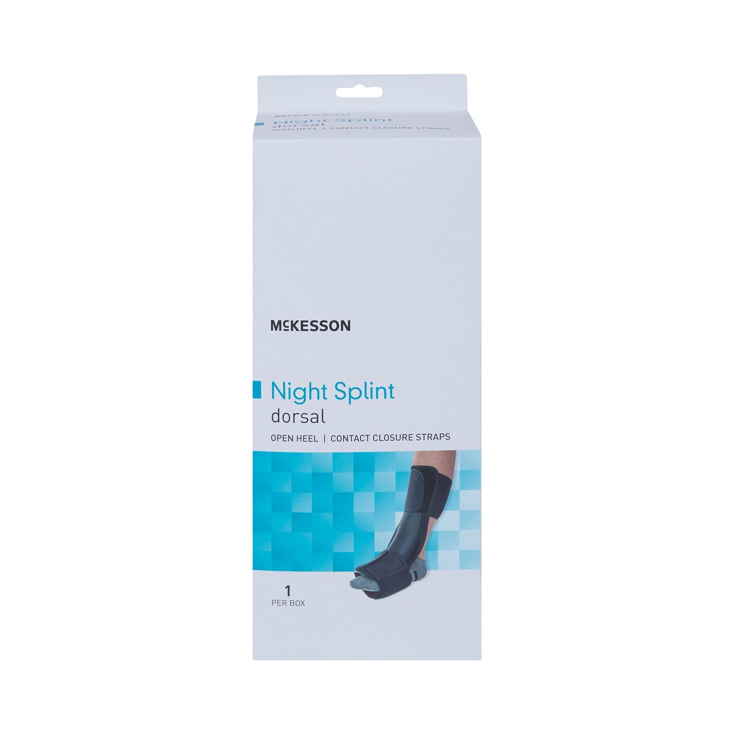 McKesson Dorsal Night Splint Large / X-Large Hook and Loop Closure Male 9 to 14 / Female 10 to 15 Foot (1159122_EA)