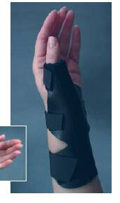 Bird & Cronin Thumb Splint One Size Fits Most Hook and Loop Closure Black (482457_EA)