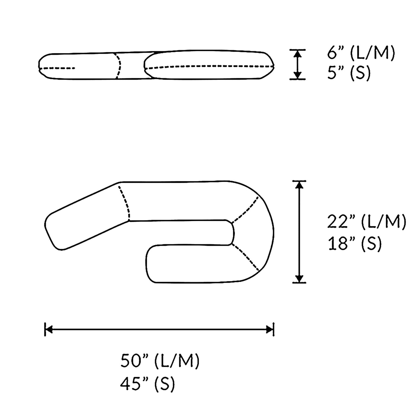 MedCline® Body Pillow Positioner 18 W X 45 L X 5 H Inch White (1217717_EA)