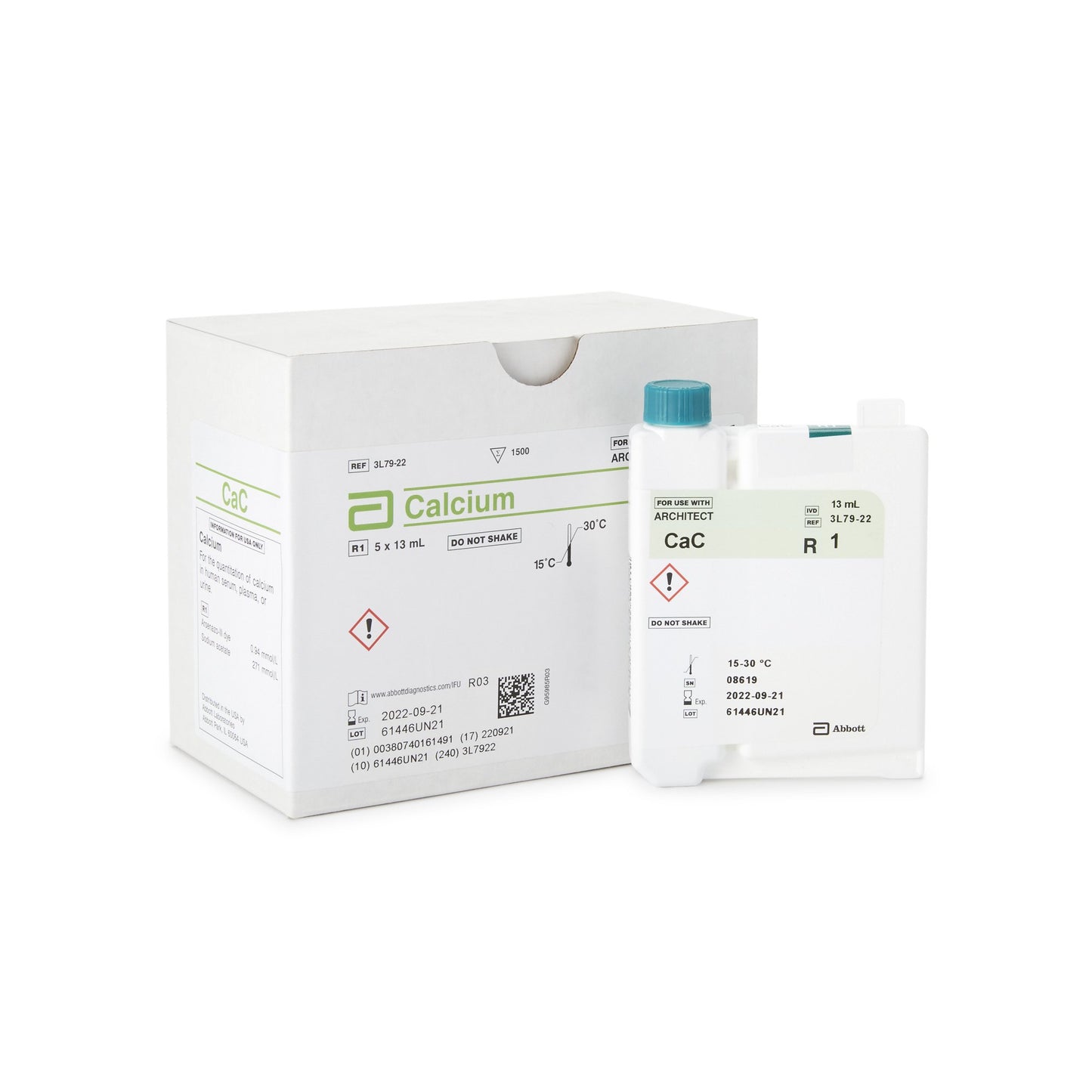 Architect™ General Chemistry Reagent Calcium For Architect c16000 Analyzer 1,500 Tests (863784_BX)