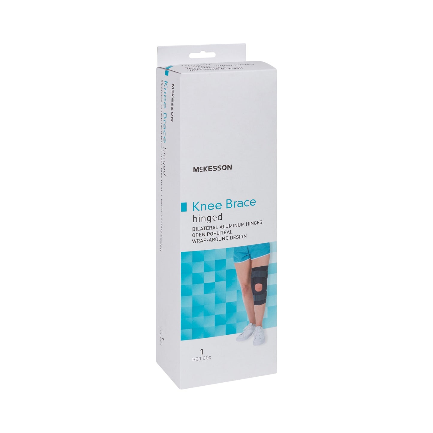 McKesson Knee Brace Small Wraparound / Hook and Loop Strap Closure with D-Rings 15-1/2 to 18 Inch Circumference Left or Right Knee (1159100_EA)