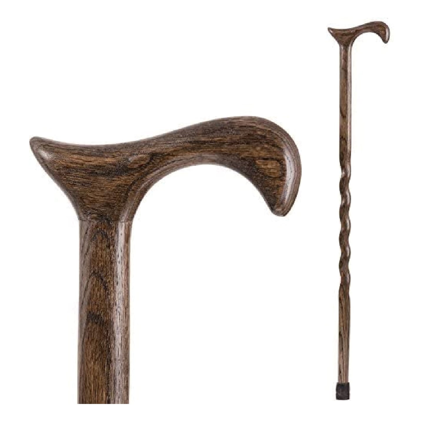 Brazos™ Twisted T-Handle Cane Wood 37 Inch Height Wood Grain (1229012_EA)