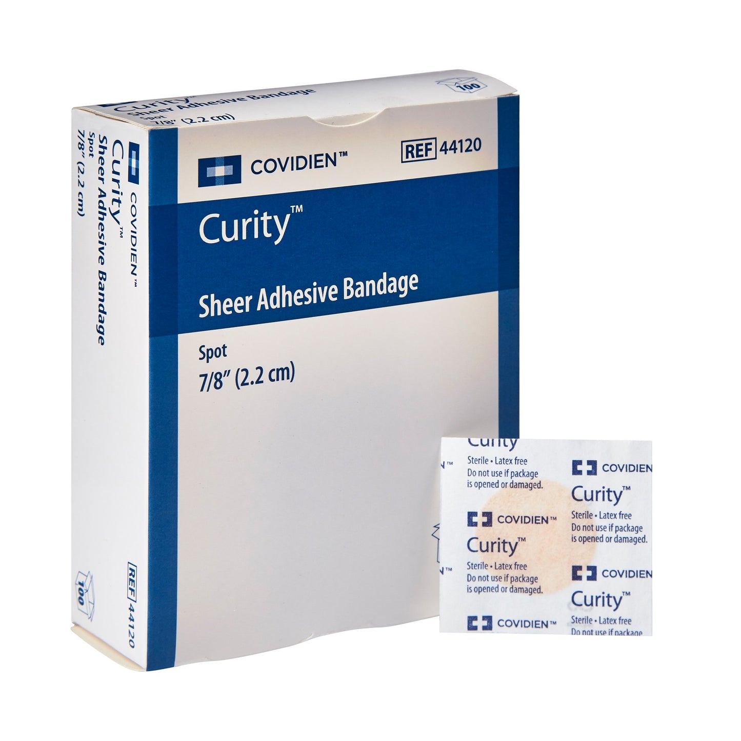 Curity™ Adhesive Spot Bandage 7/8 Inch Plastic Round Sheer Sterile (740397_BX)