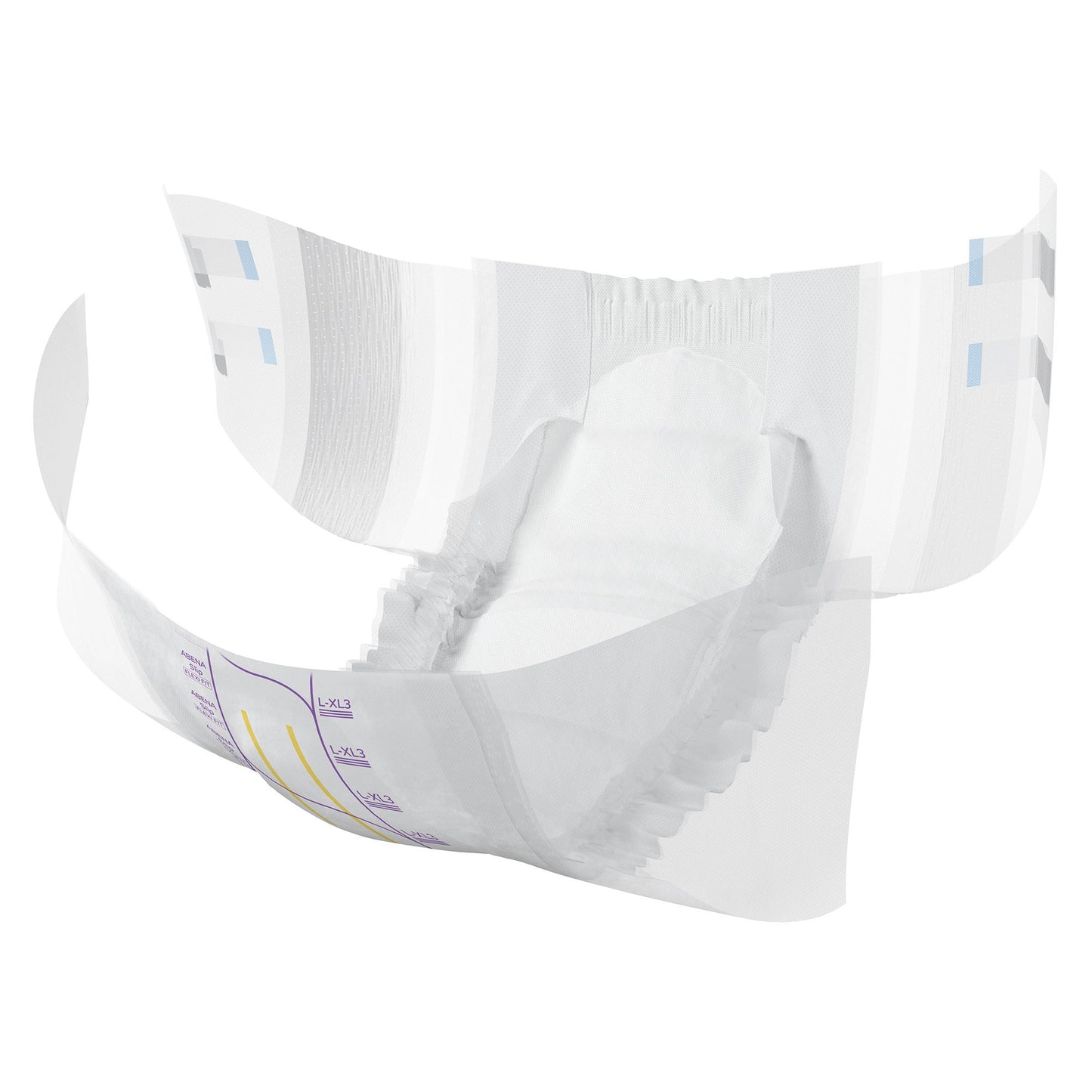 Abena Slip Flexi Fit Unisex Adult Incontinence Brief Large / X-Large Disposable Heavy Absorbency (1246195_CS)