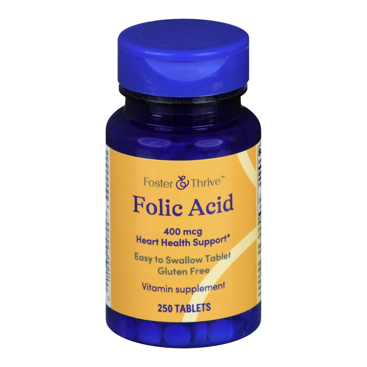 Foster & Thrive™ Vitamin Supplement Folic Acid 400 mcg Strength Tablet 250 per Bottle (1238896_BT)
