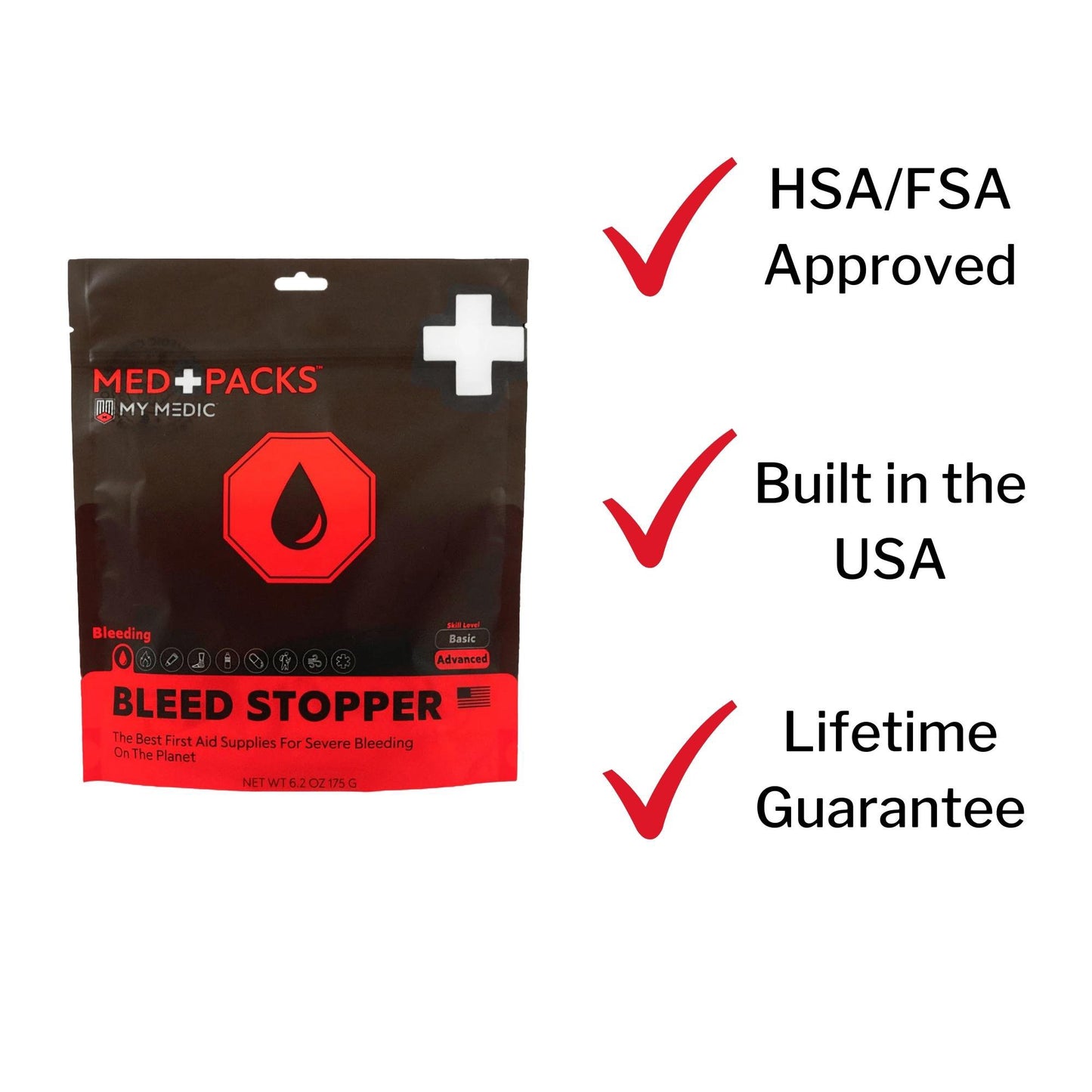 My Medic™ MED PACKS Bleed Stopper First Aid Kit Plastic Pouch (1207741_EA)