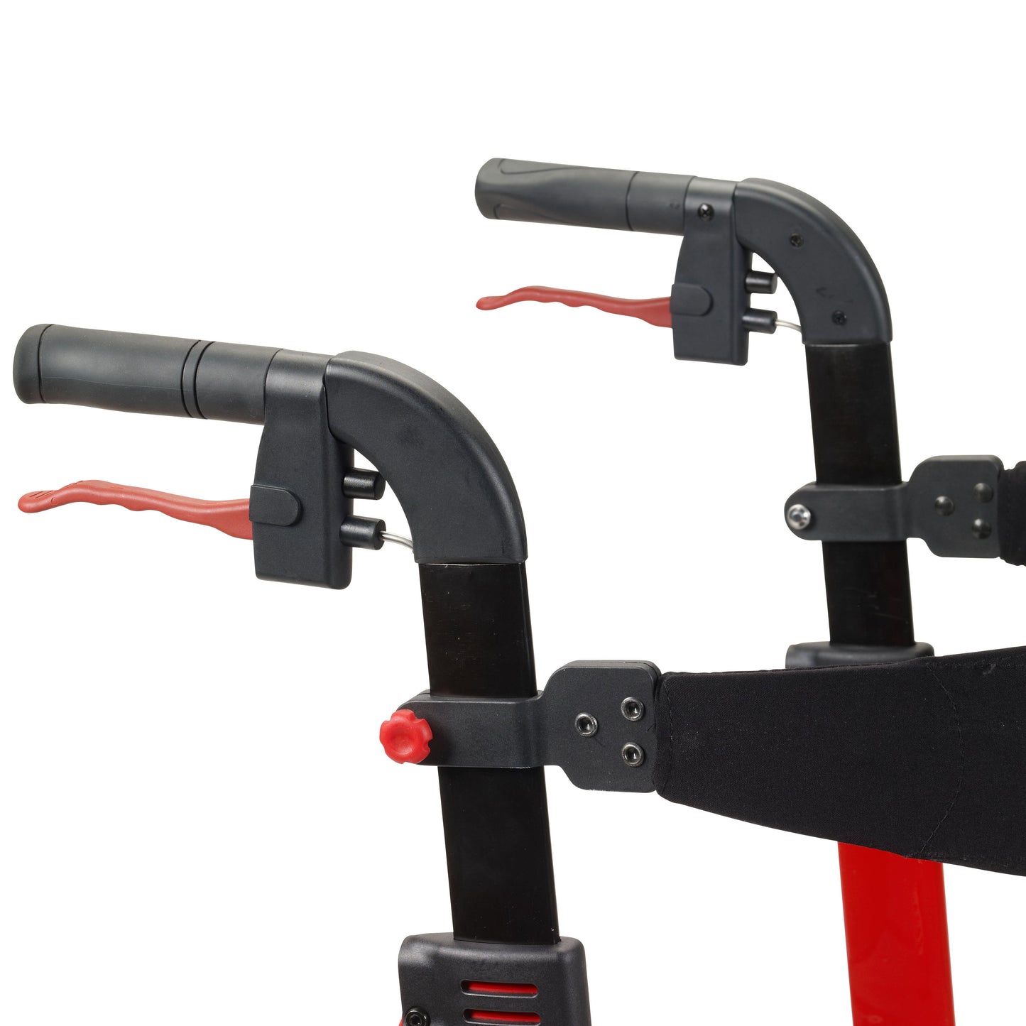 drive™ Nitro 4 Wheel Rollator Red Adjustable Height / Folding Aluminum Frame (873746_EA)
