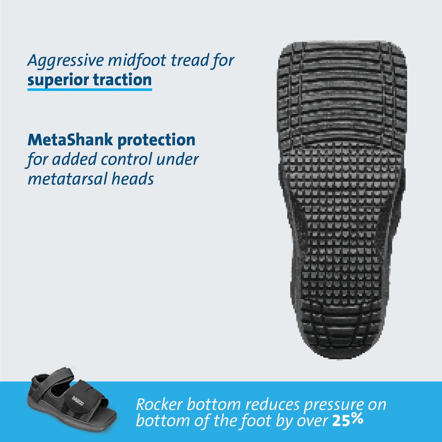 MedSurg™ Post-Op Shoe Large Female Black (683889_EA)