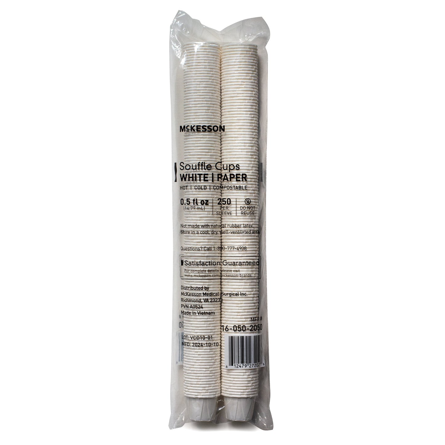 McKesson Souffle Cup 0.5 oz. White Paper Disposable (1251878_SL)