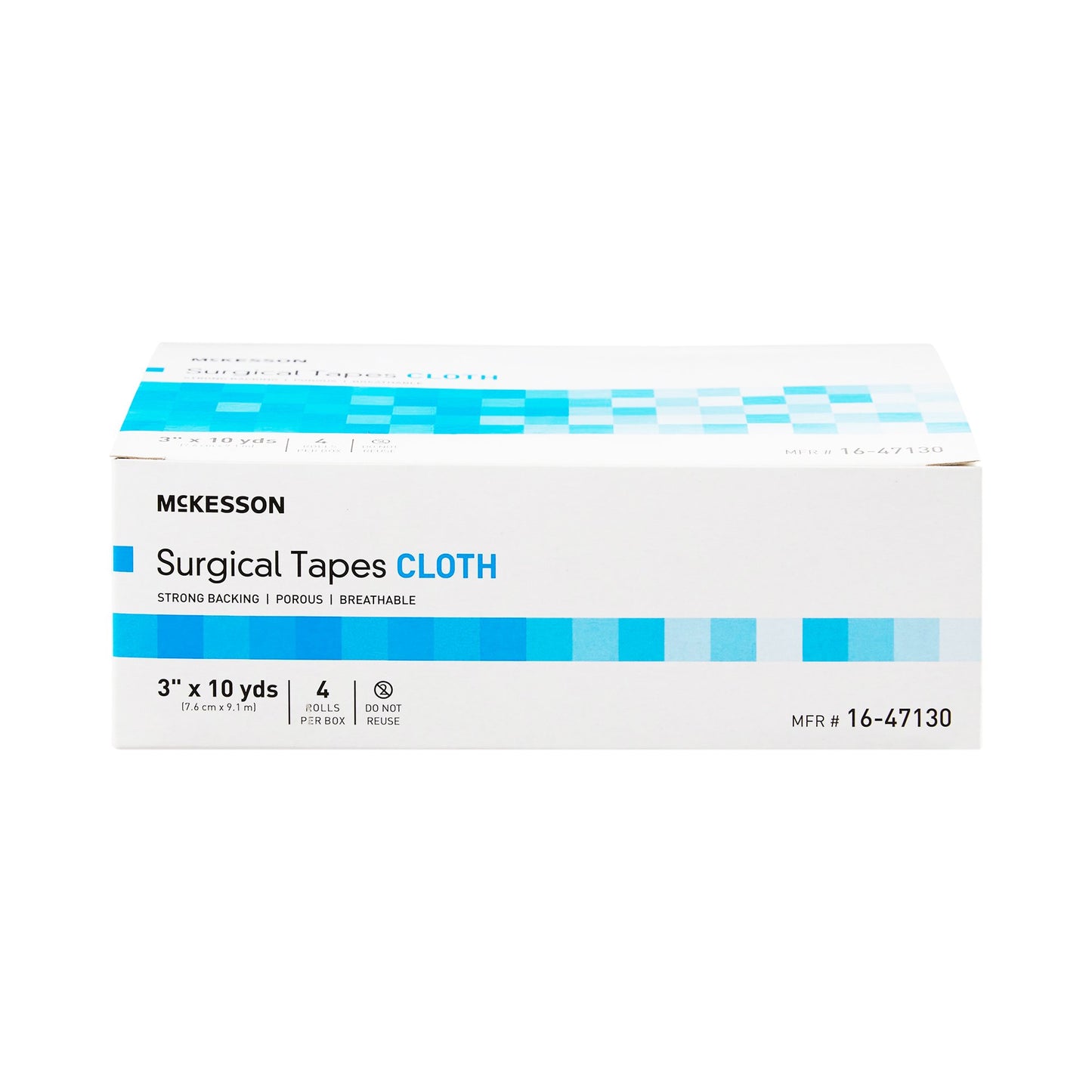 McKesson Medical Tape White 3 Inch X 10 Yard Silk-Like Cloth NonSterile (466891_RL)